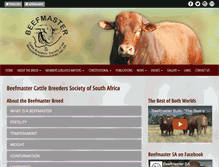 Tablet Screenshot of beefmastersa.co.za